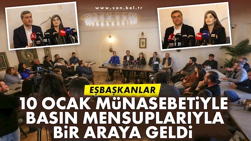 Eşbaşkanlar 10 Ocak münasebetiyle basın mensuplarıyla bir araya geldi