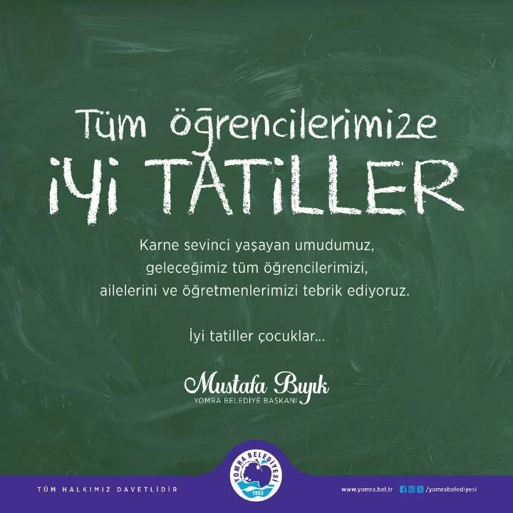 İYİ TATİLLER ÇOCUKLAR