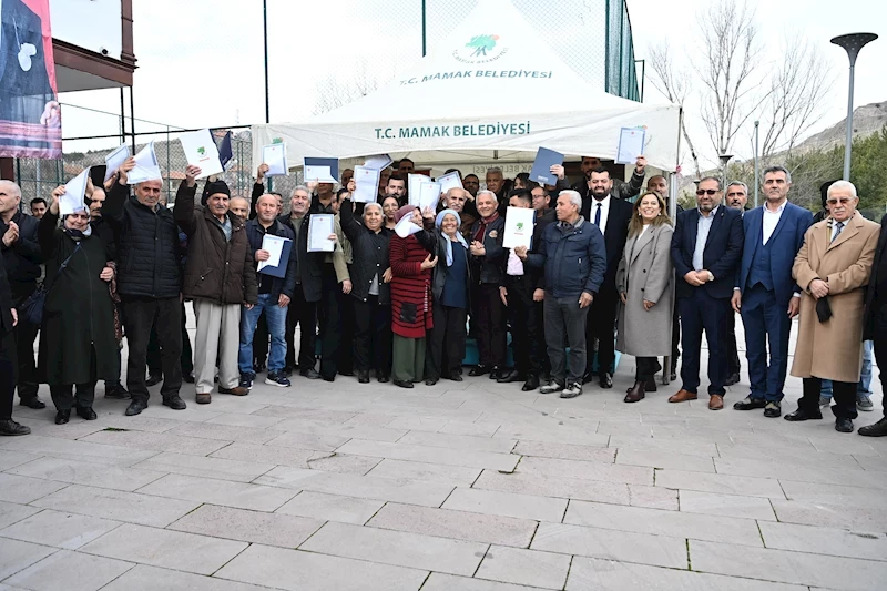 Kızılcaköy Sanayi Sitesinde Tapu Sevinci