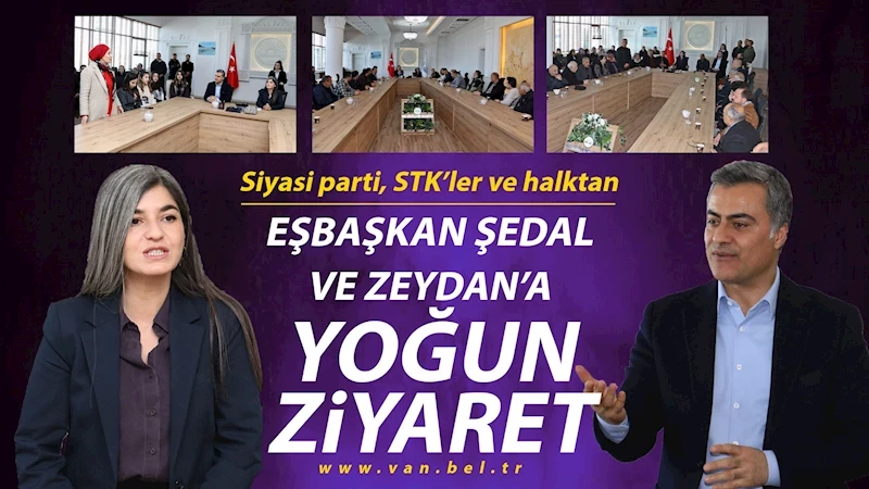 Siyasi parti, STK’ler ve halktan Eşbaşkan Şedal ve Zeydan’a yoğun ziyaret