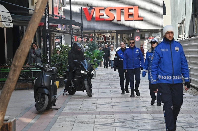 Kaldırımlardaki Motosiklet İşgaline Denetim