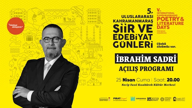 Şiir ve Edebiyatın Kalbi Kahramanmaraş’ta Atacak