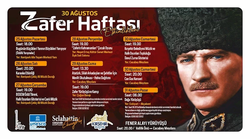 30 AĞUSTOS ZAFER BAYRAMI COŞKUSU CACABEY MEYDANI’NDAKİ KONSERLE YAŞANACAK