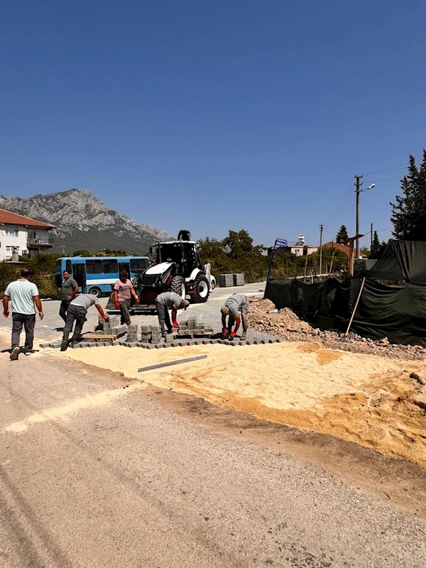 Kemer’de altyapı çalışmaları devam ediyor