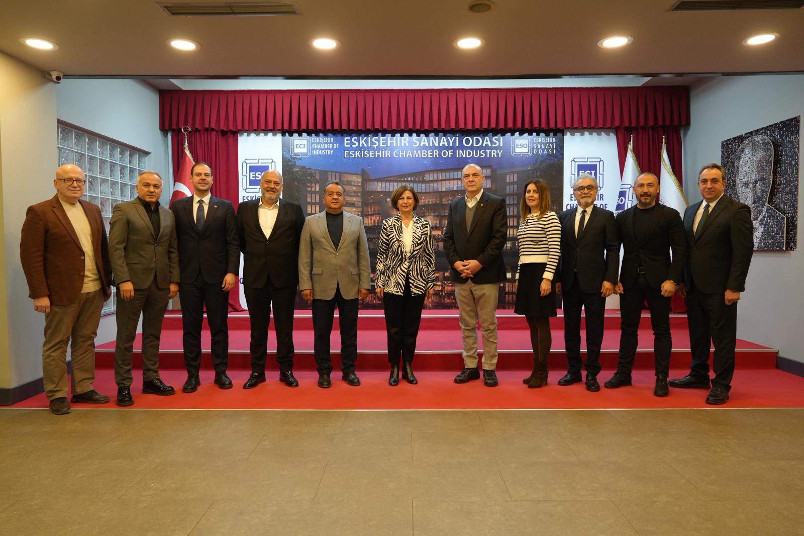 BAŞKAN AYŞE ÜNLÜCE’DEN ESO VE EOSB’YE ZİYARET